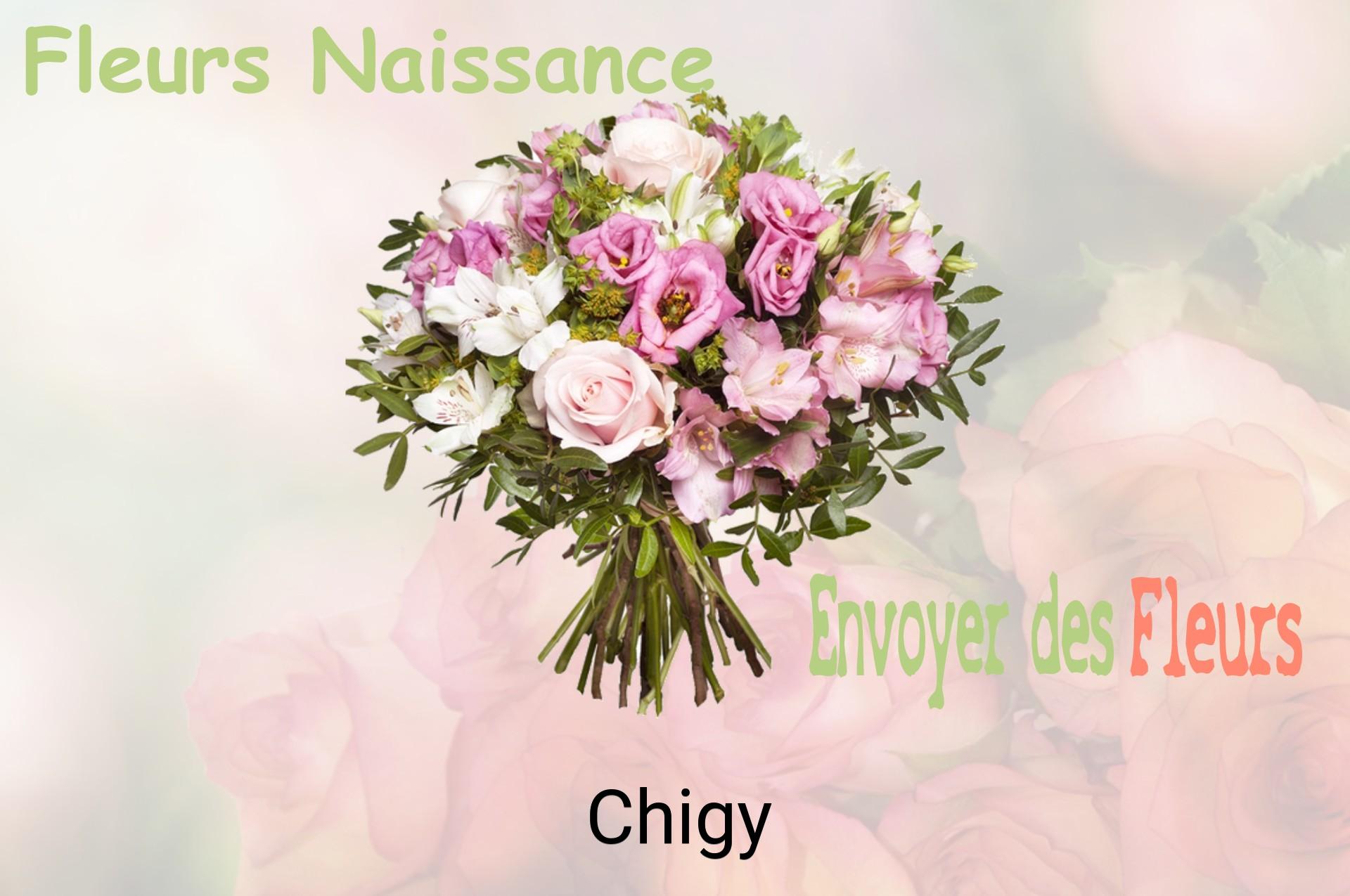 Bouquet de fleurs de naissance livré à Chigy